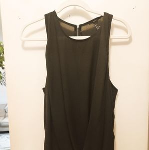 Forever 21 black faux wrap top